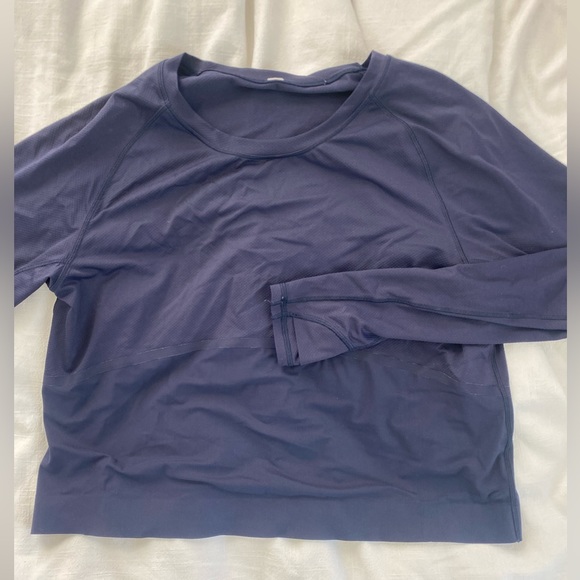 lululemon athletica Tops - navy lululemon shirt